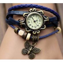 Suede watch, leather wrap watch, retro watch bracelet, unisex suede bracelet watch BC01a