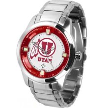 Suntime Utah Utes Titan Steel Watch