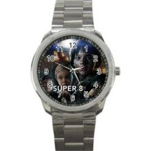 Super 8 Unisex Silver-Tone Sports Metal Watch 05