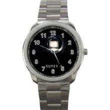 Super 8 Unisex Silver-Tone Sports Metal Watch 04