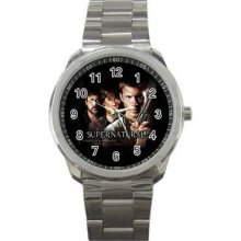 Supernatural Unisex Silver-Tone Sports Metal Watch 03