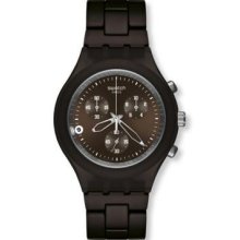 Swatch Full-blooded Smoky Brown Aluminium Mens Watch Svcc4000ag