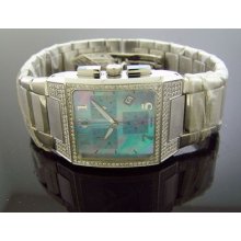 Swiss Movt Aqua Master 1.50ct Diamonds Stainless Steel Band