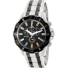 Swiss Precimax Men's Armada Pro SP13054 Two-Tone Stainless-Steel Swiss Chronograph Watch with Black Dial