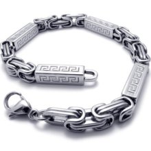 SZ14-75499-SILVER & GOLD Mens Bracelet Made of Titanium steel 316L