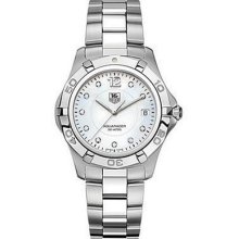 Tag Heuer Aquaracer Waf1115.ba0810 Diamond Mother Of Pearl Dial Watch