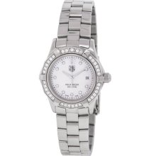 Tag Heuer Aquaracer Waf1416 Diamond Stainless Steel Quartz Women Watch