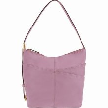 Tignanello Pebble Leather Bucket Hobo with Adjustable Shoulder Strap - Iris - One Size