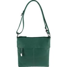 Tignanello Pebble Leather Convertible Shoulder Bag - Wintergreen - One Size