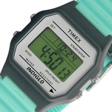 Timex 80 Classic Digital Watch Ladies Mens Blue Rubber Band