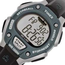 Timex Ironman Triathlon Sport Chronograph Mens Digital Watch Black Rubber