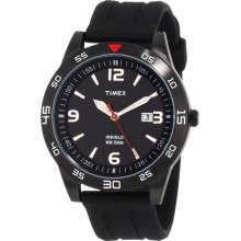 Timex Men's Black Resin Sport Strap, 50 Meter WR, Indiglo, T2N694