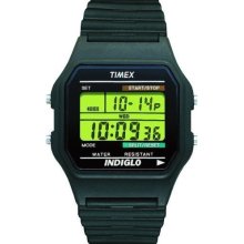 Timex Men's T75961 Classic Digital Chronograph Black Strap Watch