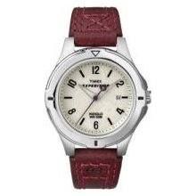 Timex T49855 Wmns Expedition Burgundy Lthr