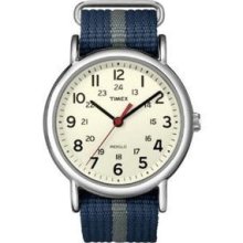 Timex Weekender Slip-thru Watch Navy/gray