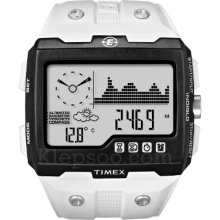 Timex Wide Screen Expedition Watch - White Rubber Strap T49759