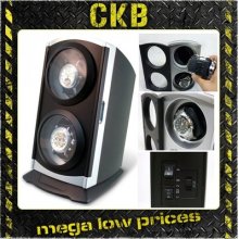 Tower Time Tutelary Dual Twin Black Watch Winder Ka015 For 2 Automatic Watches