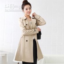 Trench Coat Trench.double-breasted.long Styles.coat.slim.lapel.beige