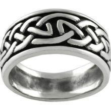 Tressa Sterling Silver Celtic Pattern Ring