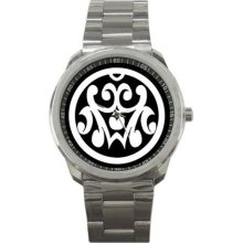 Tribal Art Sport Metal Watch Iw18 - Stainless Steel - Gray - tribal