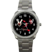 Twilight Eclipse Unisex Silver-Tone Sports Metal Watch 18