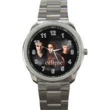 Twilight Eclipse Unisex Silver-Tone Sports Metal Watch 07