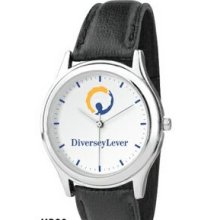 Unisex Round Watch W/ White Dial & Italian Design Band