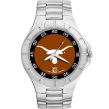 UNIV OF 'TEXAS' LONGHORN PRO II MAN'S BRACELET WATCH