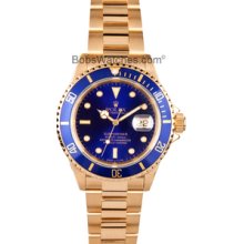 Used Rolex Submariner 18k Gold 16618