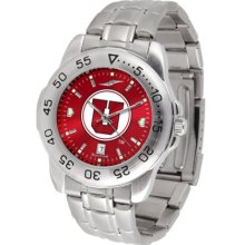 Utah Utes Sport Steel Band Ano-Chrome Men's Watch