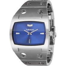 Vestal Destroyer Watch - Brushed Silver/Silver/Navy DES3M04