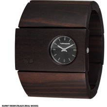 Vestal Rosewood Watch - Burnt Ebony/Black (Real Wood) RSW004