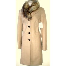 Victoria's Secret Faux-fur Collar Coat Xs $188