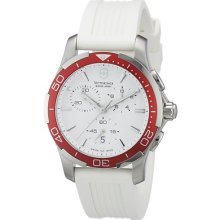 Victorinox Ladies Swiss Army Alliance White Band Chronograph Watch 241504