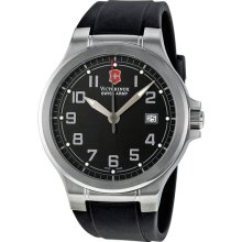 Victorinox Swiss Army Peak II Black Dial Silicone Band Men's Watch 241268.CB