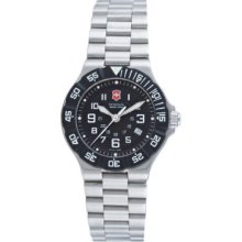 Victorinox Swiss Army Women's 'Summit XLT' Stainless Steel Black Dial Watch (Black)