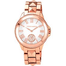 Vince Camuto Watch, Womens Rose Gold-Tone Stainless Steel Bracelet 35m