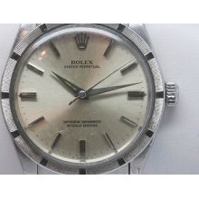 Vintage 1960's Rolex Oyster Perpetual Mens Stainless Steel Watch Jb Champion