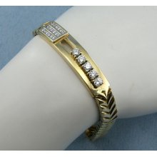 Vintage 3.05cttw Diamond (VS2,SI/GH) Bracelet 8in-14K Gold, 28.1g, Sku B-1166