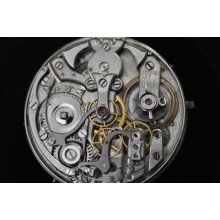 Vintage 44mm 1/4 Repeater Chronograph Pocket Watch Movement Working Well