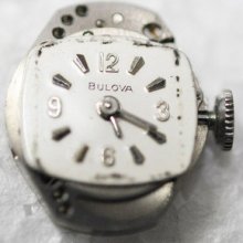 Vintage Bulova Movement 17 Jewels Cal 6cb Running 413