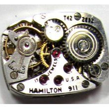 Vintage Ladies Hamilton Grade 911 17j Watch Movement