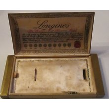 Vintage Longines Brass Watch Box - Excellent Condition - Tub B