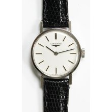 Vintage Longines L.817.4 Swiss 1170 Womens Silver Analog Roman Watch