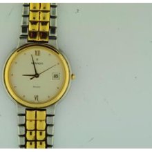 Vintage Mens Movado Palio Quartz Wristwatch Keeping Time