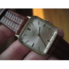 Vintage Mens Square Omega Wrist Watch Manual Wind Nice