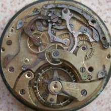 Vintage Stop Watch Chronograph Movement 46 Mm For Parts