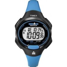 WatchTimex Women's Ironman T5K526 Blue Resin Quartz Watch with Silver Dial - Resin - Silver