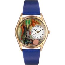 Whimsical Watches Kids Japanese Quartz Scuba Diving Leather Strap Watch