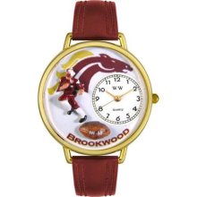 Whimsical Watches Unisex Football Fundraising Gold Watch Watch